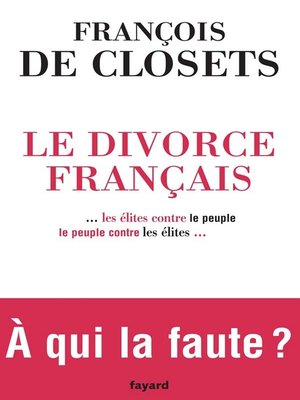 cover image of Le Divorce français